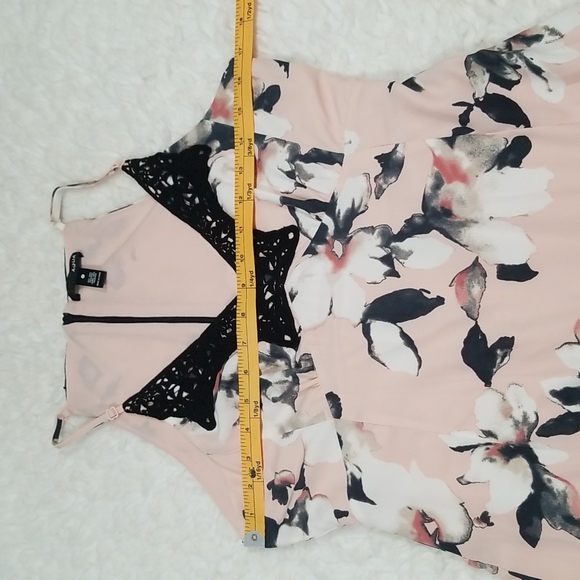 Aqua Floral Pattern Sleeveless Midi Dress. S - Picture 7 of 13